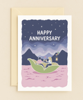 romantic starry night couple card