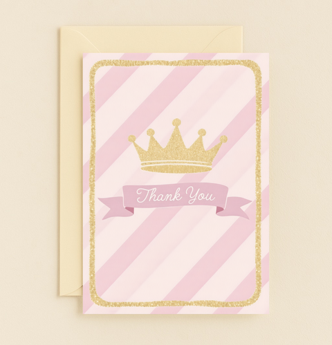 royal crown thank you card