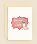 saint bernard appreciation card