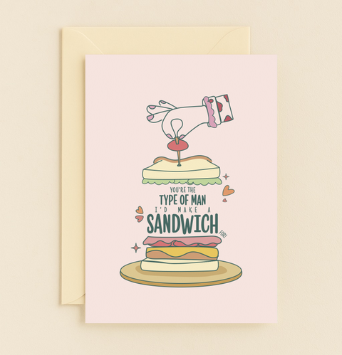 sandwich humor man card