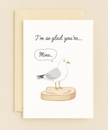 seagull mine pun card