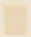 serene dandelion gratitude card
