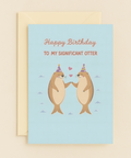 significant otter birthday card