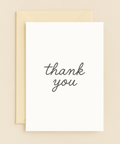 simple elegant thank you card
