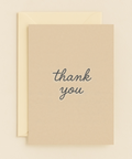 simple thank you card