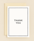 simple thank you greeting card