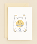 smiley eco thank you card