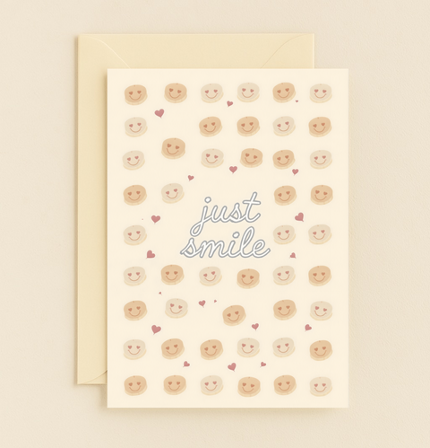 smiley face encouragement card