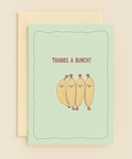 smiling banana bunch appreciation card