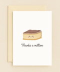 smiling cake thanks a million card