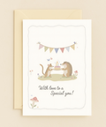 special celebration animal friends card