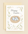speckled eggs nest card