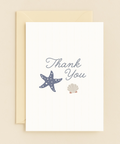 starfish beach thank you card