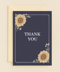 sunflower thank you card