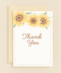 sunflower trio appreciation card