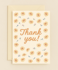 sunny flower thank you card