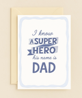 superhero dad greeting card
