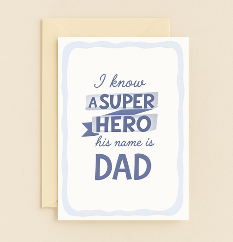 superhero dad greeting card