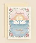 Swan Love Anniversary Card