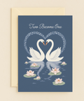 Swan Wedding Card