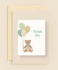 teddy bear thank you balloons card
