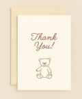 teddy bear thank you card