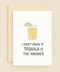 tequila humor card with lime