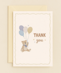 thank you bear balloon card