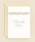 thank you botanical card