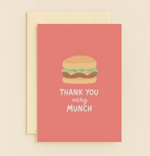 thank you burger card