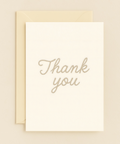 thank you elegant script card
