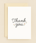 thank you floral card