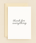 thank you for everything card