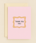 thank you frame sparkle card