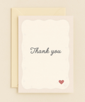 thank you heart card