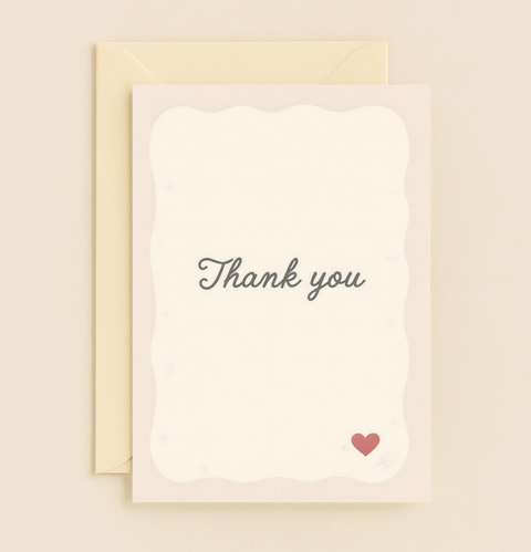 thank you heart card