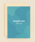 thank you love it card