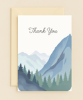 thank you mountain landscape card