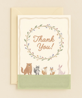 thank you woodland animals card