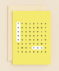 thank you word puzzle card