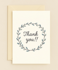 thank you wreath card