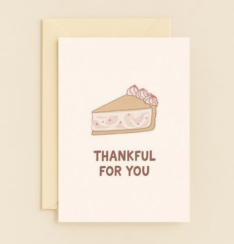 thankful pie greeting card