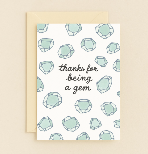 thanks for being a gem card
