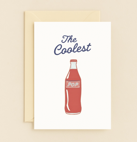 the coolest pop bottle card