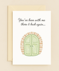 there and back again friendship card