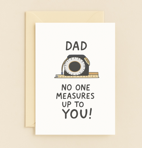 top dad tape measure card