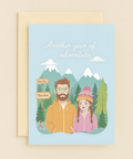 true love adventure couple card