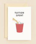 tuition spent beer pong card