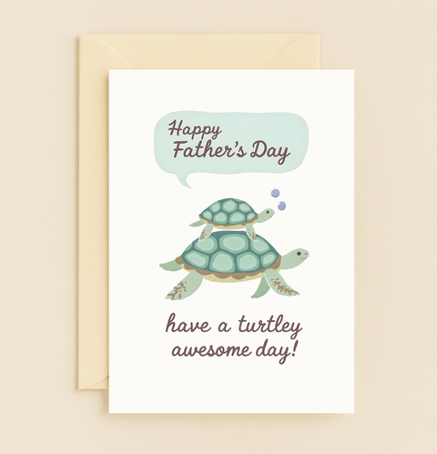 turtley awesome turtle card