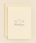 two birds thank you card